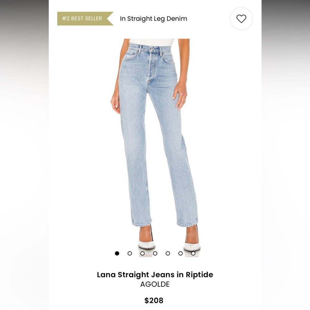 Agolde Women's Lana Jean in Riptide